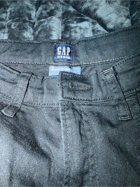 GAP Black Denim Stretch Straight Kids Jeans